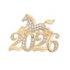 Luxury Enamel Pegasus Brooch: Mythical Horse Pin for Men