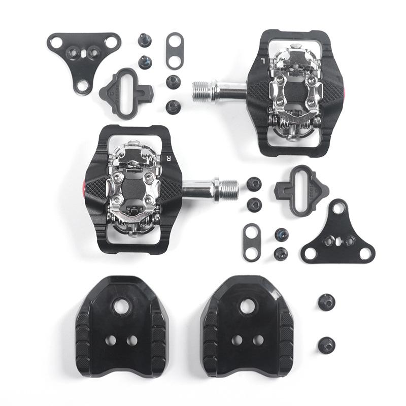 Two-in-One Self-Locking Waterproof Mountain Bike Pedal with Sealed Bearings for Long-Distance Riding Medium чёрный
