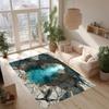 3D Illusion Ocean Theme Carpet Mat Rug Non-Slip Living Room Home Decoration Modern Floor Decorative Rug for Living Room Bedroom