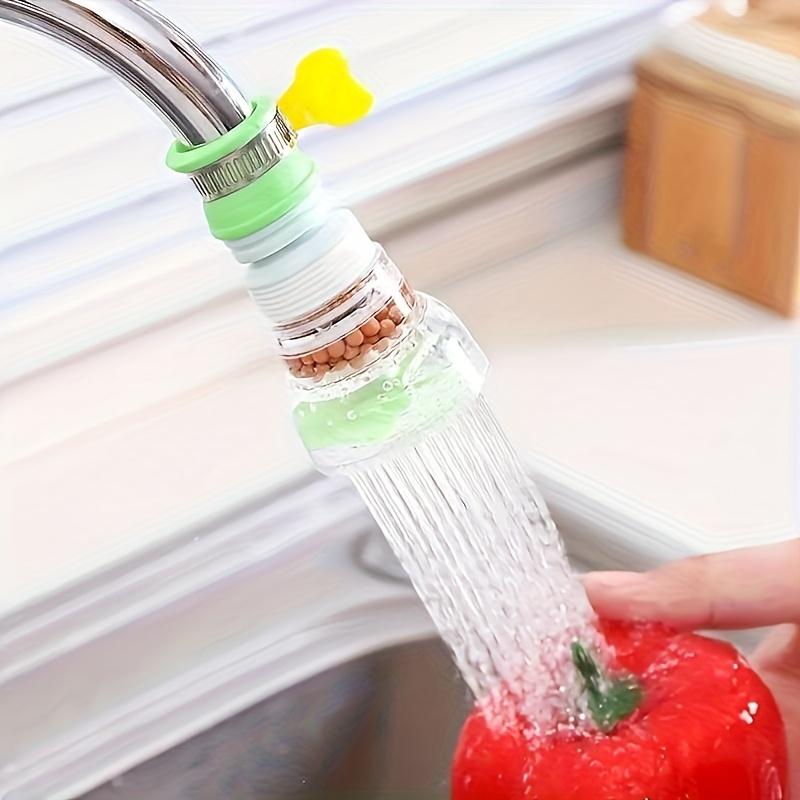Universal 360° Rotating Faucet Nozzle, Water Saving Filter Sprayer, Quick Release for Kitchen/Bathroom Sink Cleaning