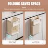 Transparent Wall Mount Can for Kitchen, Foldable No-Drill Hanging Storage