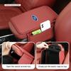For Ford Universal Car Armrest Box Cushion Nappa Leather Sponge Anti-slip Fiesta Ranger Mondeo Escape Ecosport Fusion Explorer