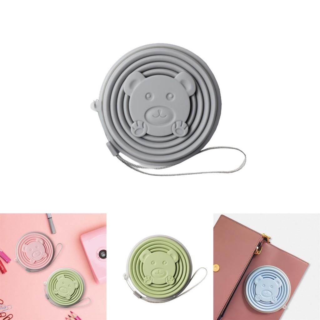 Tazza in Silicone Pieghevole Portatile da Viaggio per Esterno Colori Caramella