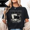 Funny Cat Laptop Graphic Tee, Sad Cat Meme Shirt, Weirdcore Gift