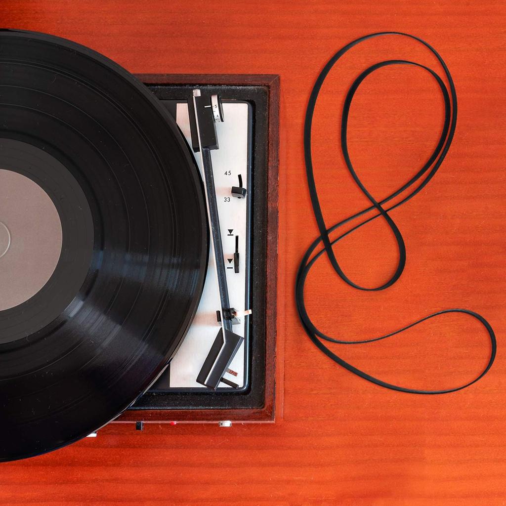 Record Player Belts Rubber Turntable Belts Essential Diamond Styluses Needle Record Player Needle for Record Players