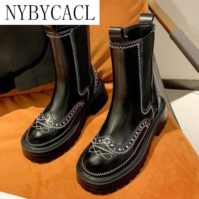 Plataforma Zapatos de Mujer 2022 Nuevo Otoño Invierno Pu Cuero Nieve Casual  Cálido Goth Motocicleta Ytmtloy Chelsea Botas Botines comprar a buen precio  — entrega gratuita, reseñas reales con fotos — Joom