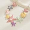 Star-Shaped Shell Long Necklace For Women Fashionable Individual And High-End Style Pearl And Oil-Drip Collarbone Chain Necklace
