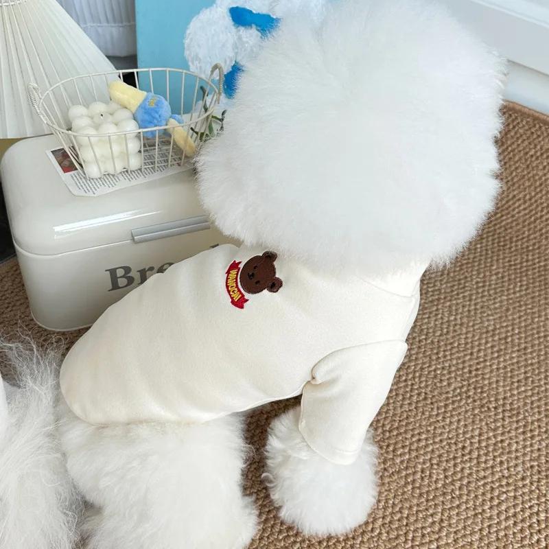 Autumn and Winter Clothing Plush Pet Dog Clothing Teddy Bear Schnauzer Small Dog Leggings Dog Christmas Clothes Pet Clothes