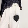 Exquisite clip key earphone bag, new niche mini coin purse, lipstick storage, fashionable chain hanging bag