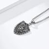 Fashion Simple Arch Angel St.Michael Men's Necklaces Stainless Steel Pendant Chain Amulet Vintage Women Jewelry Gifts
