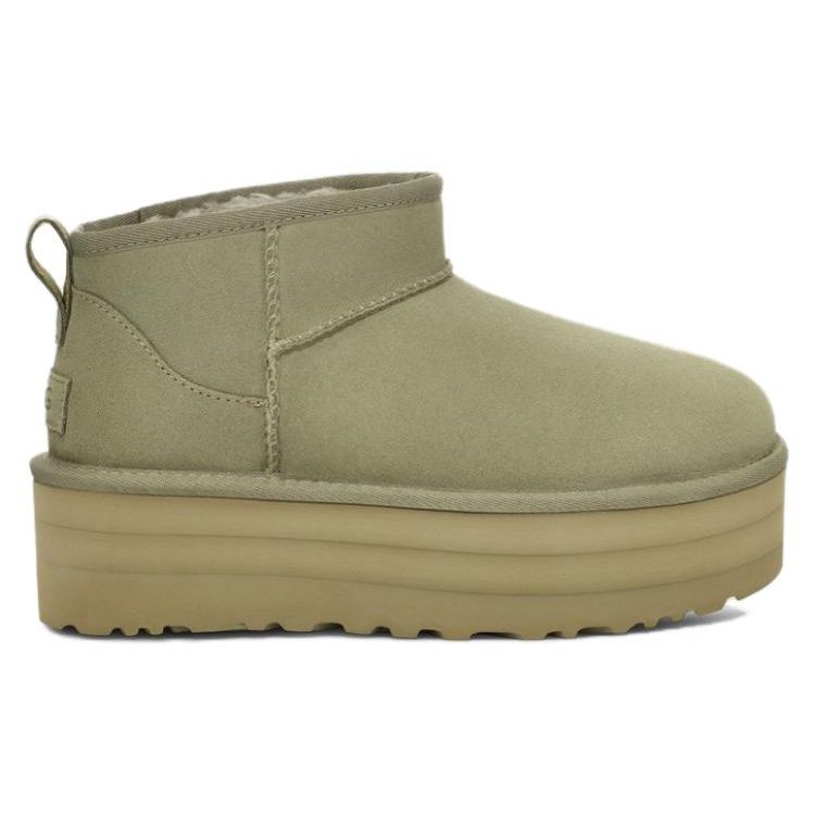UGG Classici Stivaletti Platform Ultra Mini Trifoglio Ombrato Scarpe da Ginnastica da Donna Verdi 1135092-SDC