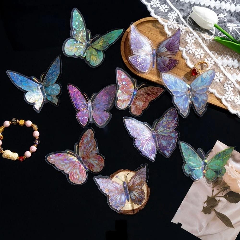 60 sztuk naklejek laserowych z hot stampingiem w stylu INS, naklejki 3D na artykuły papiernicze, do scrapbookingu