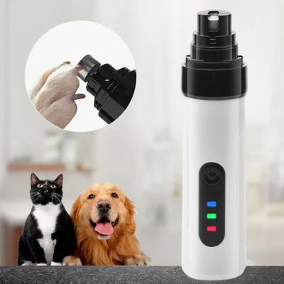 Cordless Pet Nail Grinder USB Rechargeable Electric Dog Nail Trimmer Ultra-Silent Paws Grooming Tool for Small Medium Large Dogs Cats