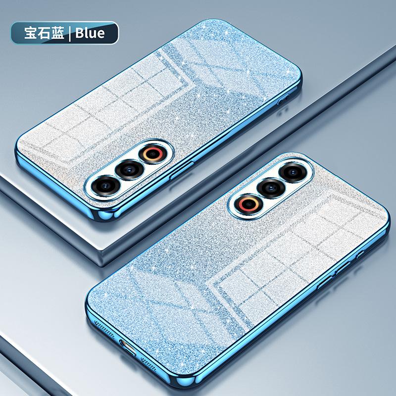 Applicable to Meizu 21 electroplating glitter mobile phone case Meizu 20Pro transparent Meizu 20 anti-drop luxury protective case