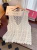 Summer Spice Girl Design Sense Crochet Hollow Suspender Women's Knitted Vest Vest Outside Sleeveless Blouse Top