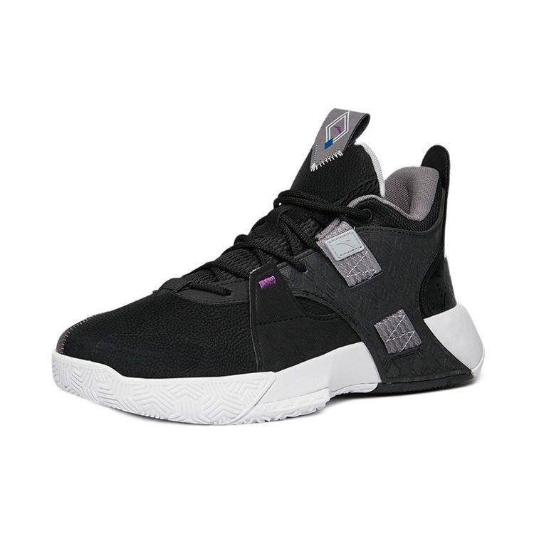 Anta Speedy Wear-Resistant Low-Top Basketball Shoes Men sneaker Black 112141606-2
