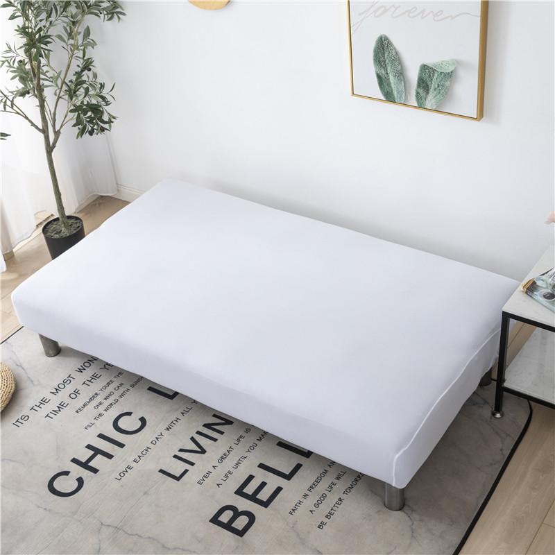 

Чехол для дивана-кровати с однотонным рисунком, всеобъемлющий складной чехол для дивана для гостиной, плотный чехол для дивана без подлокотника, чехол для дивана 120-150cm