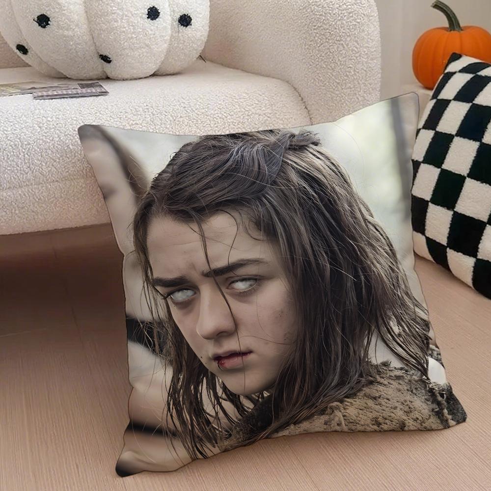 

AArya Stark Cushion Cover Linen Pillow Case Soft Breathable Protective Couch Room Decoration 30x30cm