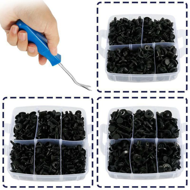 625 Stück/Karton Auto-Klammer 16 Arten von allgemeinen Automobil-Stoßfänger-Befestigungselementen Spreizschrauben-Klammer Reparatur