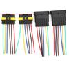 2 Sets 4/5/6 Pin Car Waterproof Electrical Connector Plug with Wire