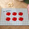 Checkered Pattern Carpet Blue White Rug "HEAL WITH TIME" Mat Door Mat for Entryway Home Decoration Fresh Style Welcome Mat