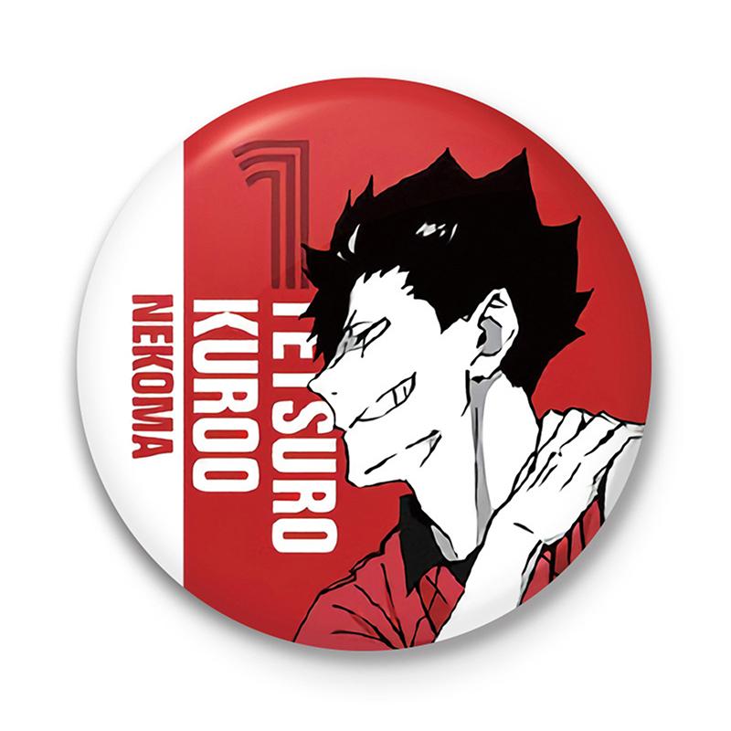 

58 мм Haikyuu аниме броши мультфильм идол волейбол мальчик значок круглый лацкан для одежды шляпа аксессуары фанаты собирают подарки