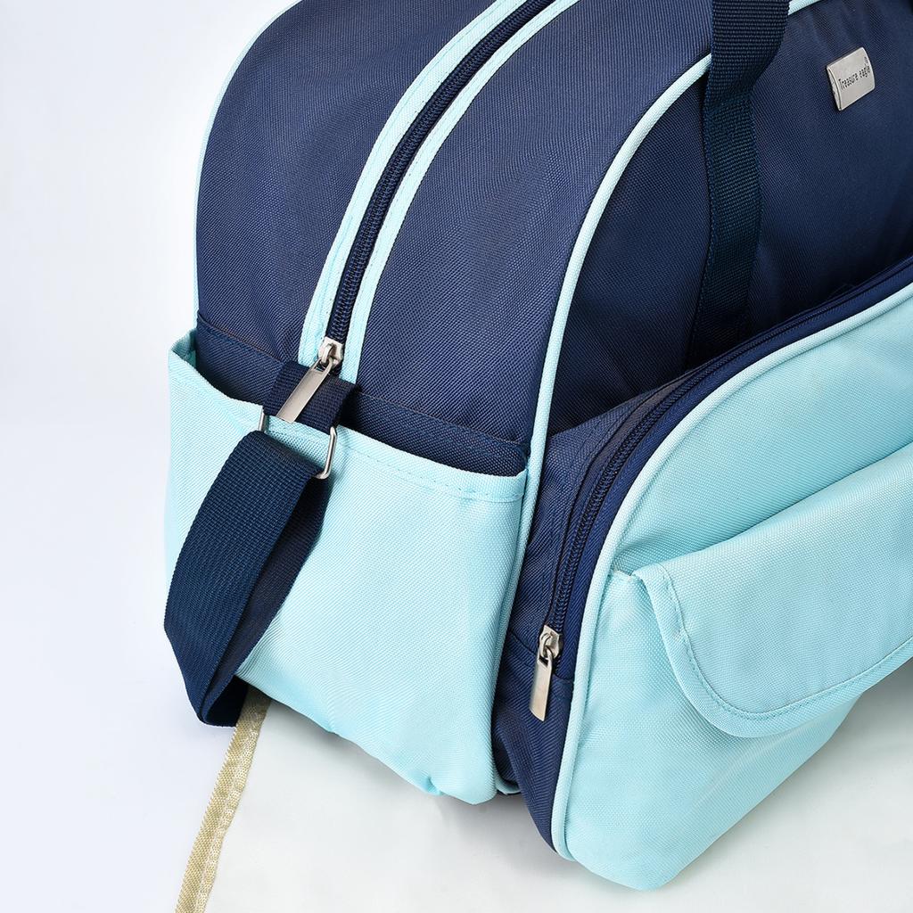 Fashion Mommy Bag Four Piece Set Small Daisy Pattern Large Capacity One Shoulder Mommy Bag Multi Functional Diagonal Diaper Bag