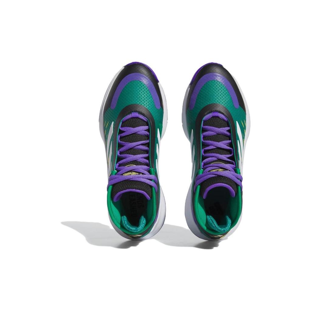 Adidas Bounce Legends Round Toe Lace-Up Non-Slip Low-Top Basketball Shoes Unisex sneaker Green IF3823