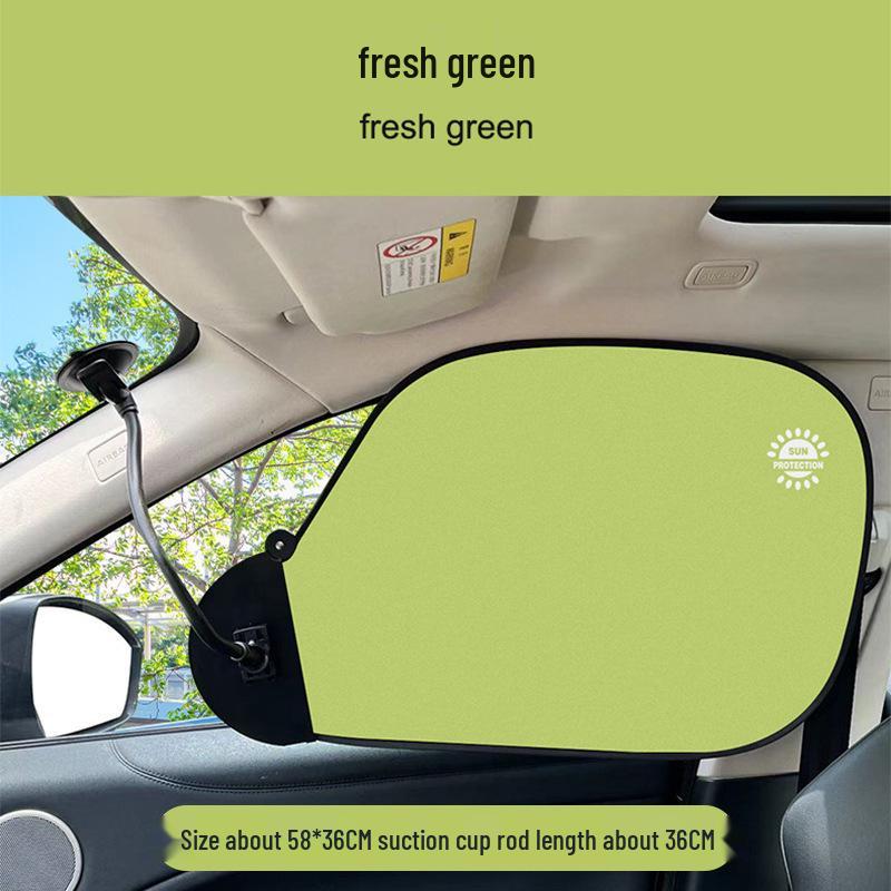 

Innovative Car Side Window Sunshade - Heat Insulation Curtain for Sun Protection Suction Cup Type - 1 Piece [In-Car Use]