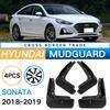 Car Exterior Accessories Mud Flaps for Hyundai Sonata 2018- Tire Splash Guards for Fender Protector 4 Pieces Set In Black