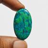 Genuine Chrysocolla Cabochon - 41 Carats Natural Gemstone, Handcrafted Jewelry Supply, Size - 35x20x5.4 MM
