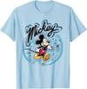 T-shirt alla moda Disney Topolino Airbrush S-4XL Quattro Stagioni