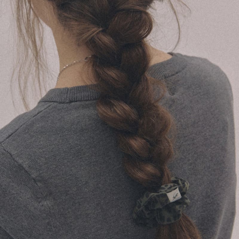 

nff леопардовая резинка-скранчи мини-хаки ONE