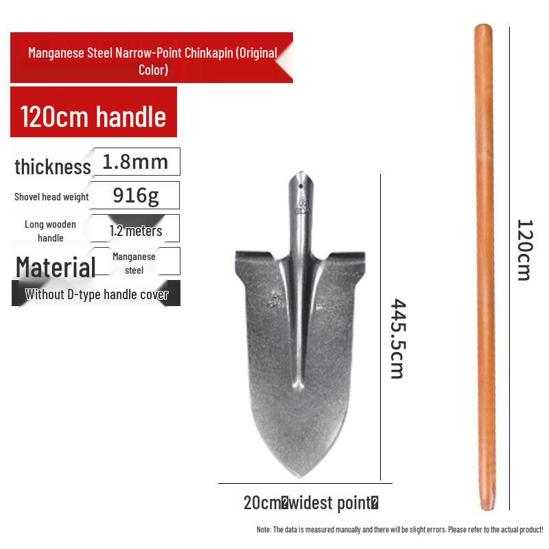 Large Manganese Steel Gardening Shovel for Digging, Planting Trees, Flowers, Vegetables – Thickened Iron for Agricultural Use
