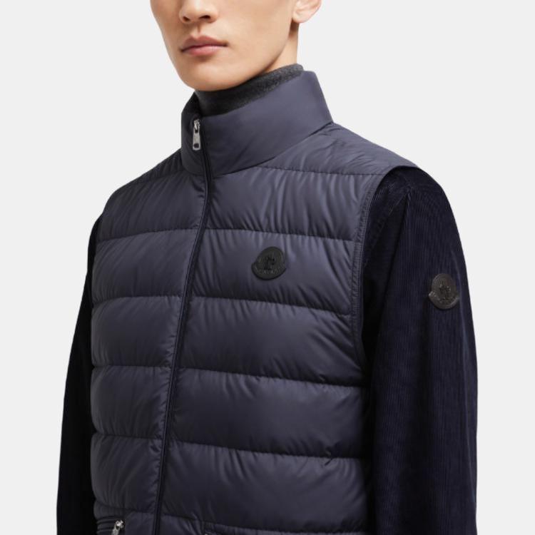 Moncler Treompan Collection Vest Men's Midnight Marine Blue I20911A00170549SK779