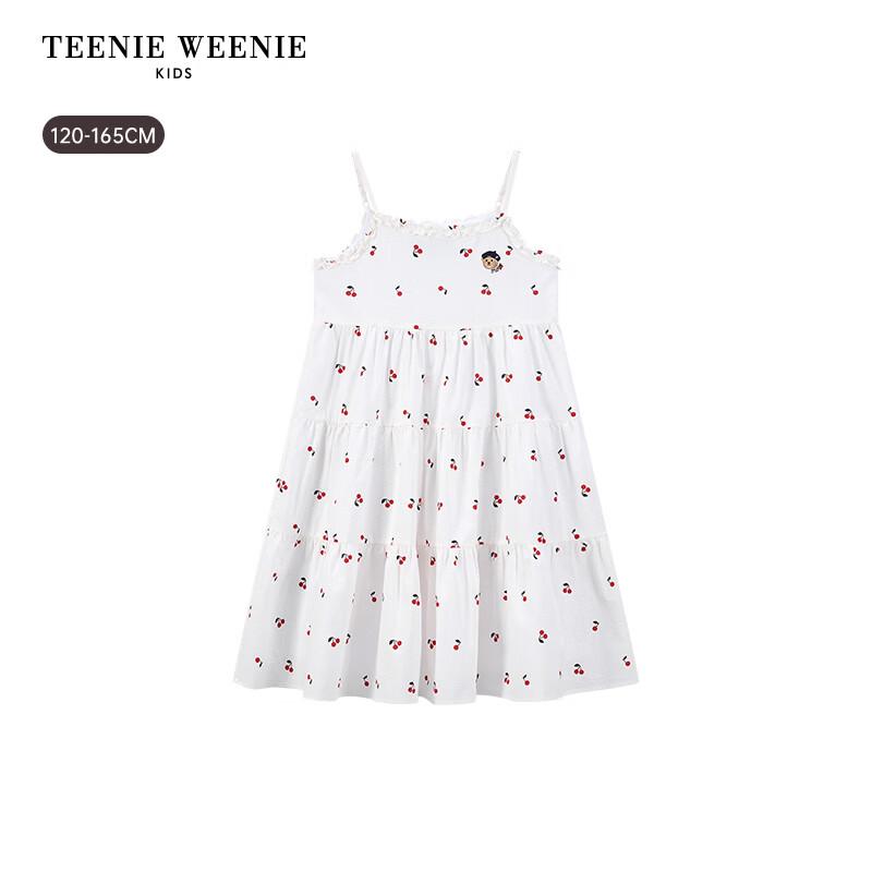 Teenie Weenie Girls' Cherry Print Sling Dress