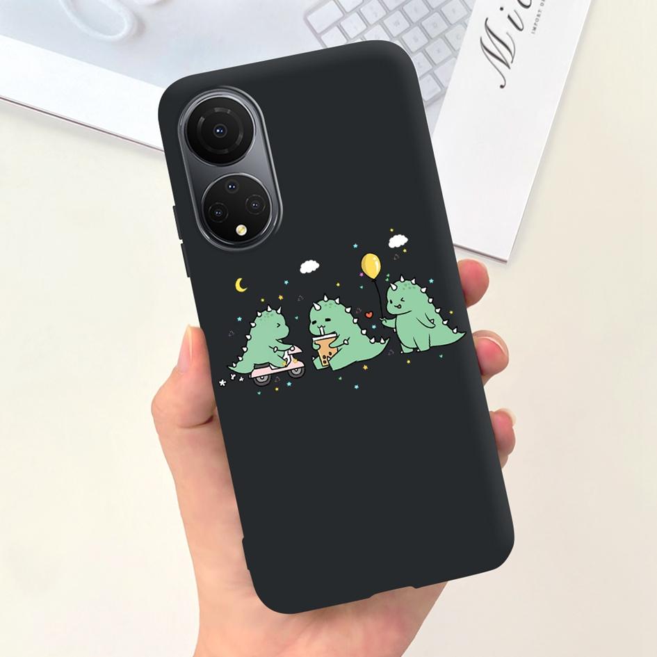 For Honor X7 X7a Case Lovely Duck Astronaut Soft Silicone Matte Phone Cover For Honor X7b CLK-LX1 Funda X 7b X 7a HonorX7 Bumper