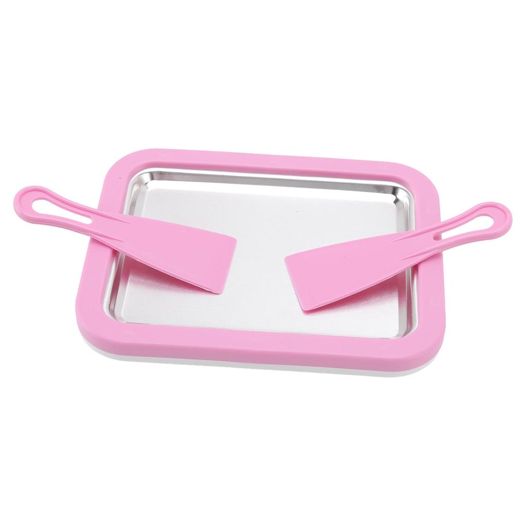 Ice Cream Roller Plate DIY Handcraft Non Plug In Required Large Size Stainless Steel Rolled Ice