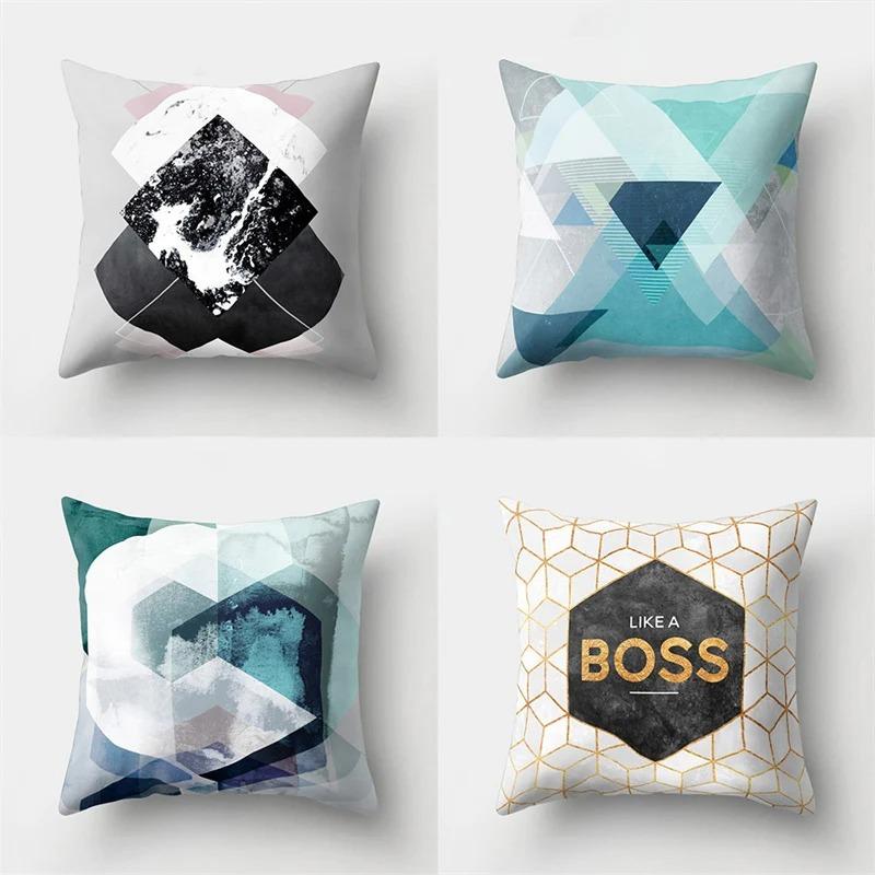 Geometric Abstract Pattern Decorative Pillowcase Living Room Office Decoration Home Pillowcase
