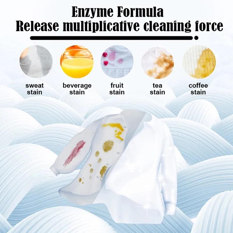 30/60PCS Laundry Tablets Soap Underwear Clothes Washing Powder Discs for Washing Machine Strong Concentrated Detergent Sheets