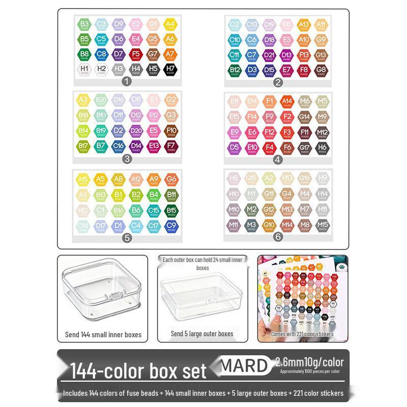 Haus 294 Color Fusion Perler Perlen Nachfüllset - 221 Spezialfarben DIY-Materialien
