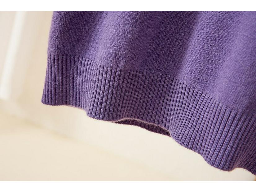 High-Quality Miu-Style Round Neck Wool Knit Short-Sleeve Women's Sweater for Early Autumn