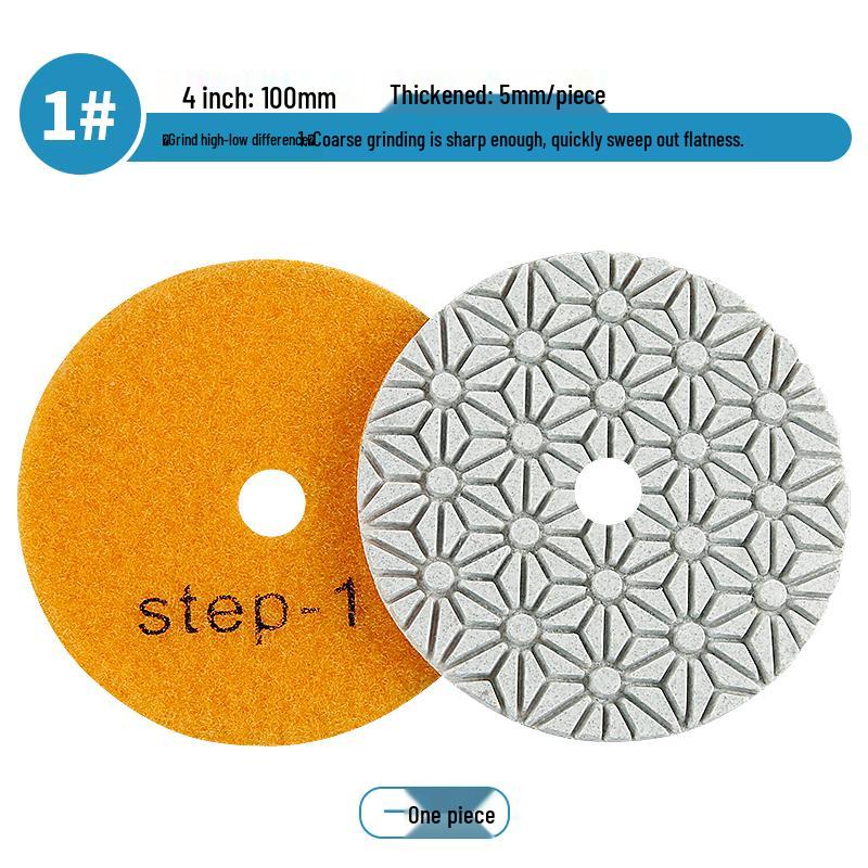 Three-Step Polishing Disc for Marble, Granite & Quartz Stone Grinding