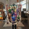 1 Stück Jojo's Bizarre Adventure Gemusterte Flanelldecke Geeignet für Alle Jahreszeiten Für Heimdekoration Wärme Und Komfort Geschenke Weihnachtsgeschenk