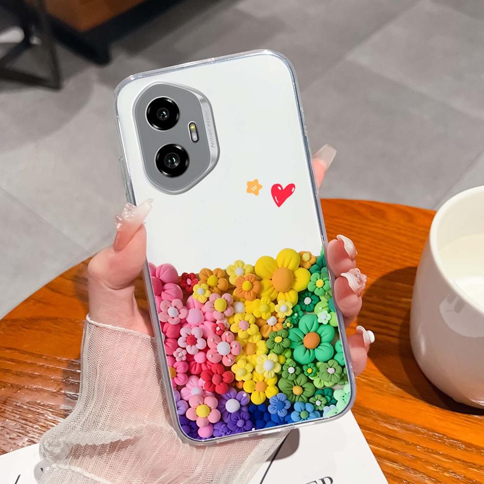 

Силиконовый мягкий ТПУ для Huawei Honor 300 Pro 70 200 Lite X5B Plus X6 X6B X6S X8 задняя крышка модный розовый узор с бабочкой прозрачный противоскользящий для Huawei Honor X8 5G