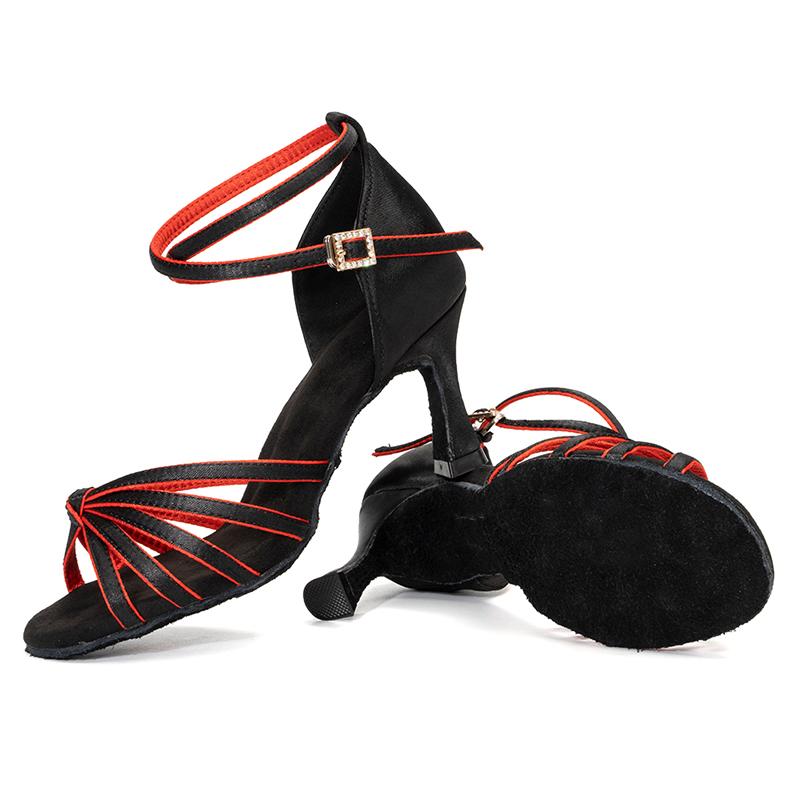 Frauen Tango Ballsaal Latin Walzer Tanz Mädchen Party Schuhe mit hohen Absätzen 7CM