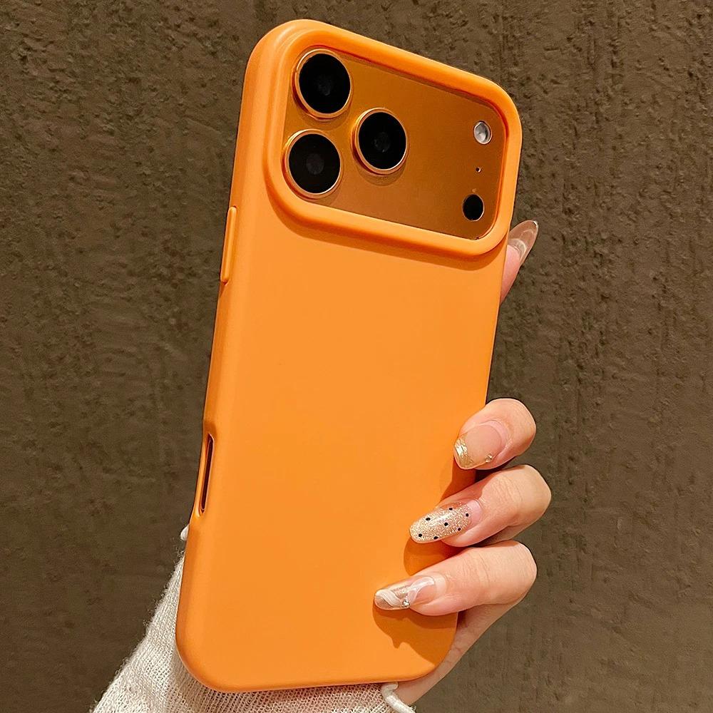 Luxury Candy Color Liquid Silicone Phone Case For iPhone 17 16 15 14 13 Pro Max 17Pro 16Pro Air Soft TPU Bumper Back Cases Cover