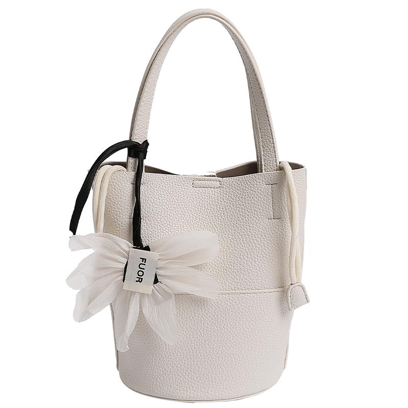 

Женская сумка-ведро Новая универсальная сумка-мессенджер Нишевая наплечная сумка белый