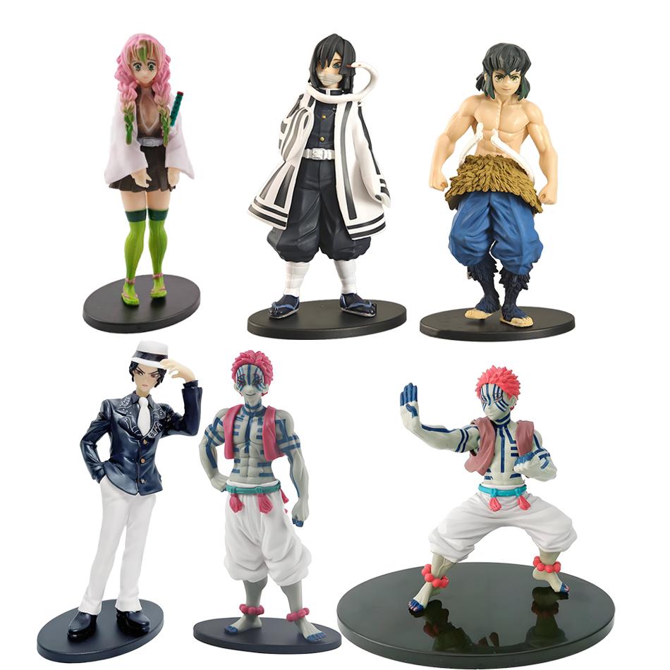 Figurină de Acțiune Anime Demon Slayer - Kamado Tanjirou cu Agatsuma Zenitsu și Nezuko Model PVC Jucării Kimetsu No Yaiba Războinici