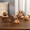 Wooden Insulated Coaster Snail Table Mat Creative Cup Mat  Home Decoration